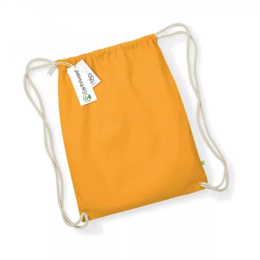 Uniszex organikus speciális táska Westford Mill EarthAware™ Organic Gymsac Egy méret, Amber