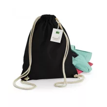 Uniszex organikus speciális táska Westford Mill EarthAware™ Organic Gymsac Egy méret, Amber