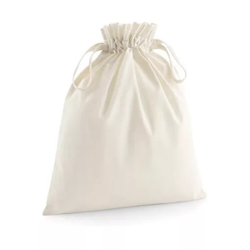 Speciális táska   Westford Mill Organic Cotton Drawcord Bag   Fekete   urespolo.hu