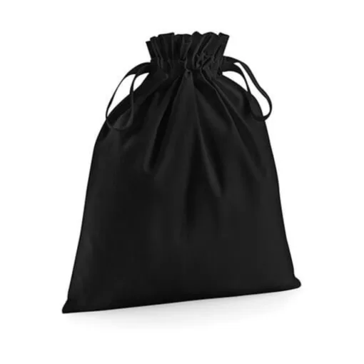 Speciális táska   Westford Mill Organic Cotton Drawcord Bag   Fekete   urespolo.hu