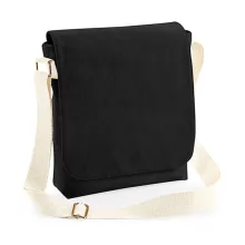 Válltáska   Westford Mill FairTrade Cotton Canvas Midi Messenger   Fekete   urespolo.hu