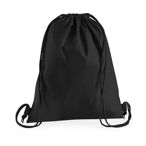 Tornazsák tornatáska  Hátizsák Westford Mill Premium Cotton Gymsac   Fekete   urespolo.hu