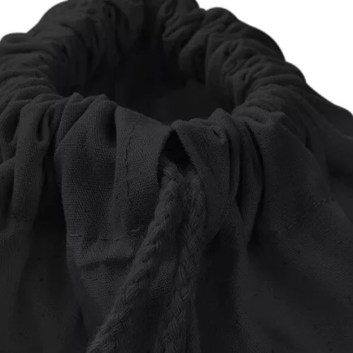 Tornazsák tornatáska  Hátizsák Westford Mill Premium Cotton Gymsac   Fekete   urespolo.hu