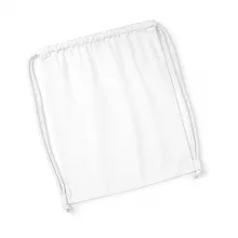 Uniszex organikus speciális táska Westford Mill Organic Premium Cotton Gymsac Egy méret, Fehér