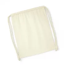 Uniszex organikus speciális táska Westford Mill Organic Premium Cotton Gymsac Egy méret, Naturál