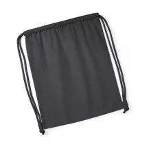 Uniszex organikus speciális táska Westford Mill Organic Premium Cotton Gymsac Egy méret, Grafits