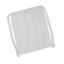 Uniszex organikus speciális táska Westford Mill Organic Premium Cotton Gymsac Egy méret, Világos
