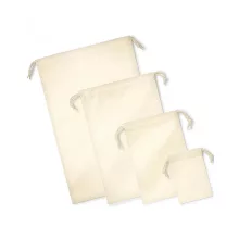 Uniszex organikus speciális táska Westford Mill Organic Premium Cotton Stuff Bag S, Naturál