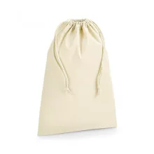 Uniszex organikus speciális táska Westford Mill Organic Premium Cotton Stuff Bag M, Naturál