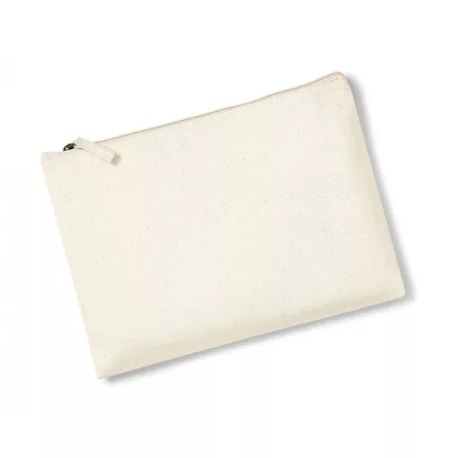 Uniszex organikus táska Westford Mill EarthAware™ Organic Accessory Pouch S, Naturál