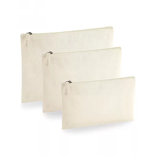 Uniszex organikus táska Westford Mill EarthAware™ Organic Accessory Pouch S, Fekete