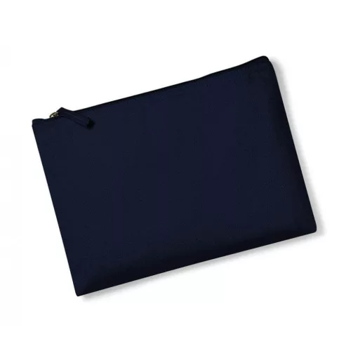 Uniszex organikus táska Westford Mill EarthAware™ Organic Accessory Pouch S, Sötétkék (navy)