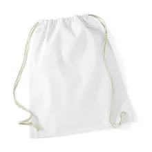 Tornazsák tornatáska  Hátizsák Westford Mill Cotton Gymsac   Fehér   urespolo.hu