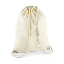 Tornazsák tornatáska  Hátizsák Westford Mill Cotton Gymsac   Fehér   urespolo.hu