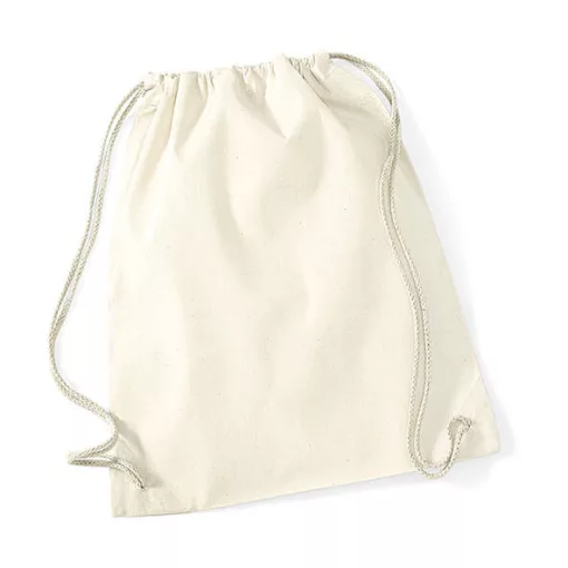 Tornazsák tornatáska  Hátizsák Westford Mill Cotton Gymsac   Naturál   urespolo.hu