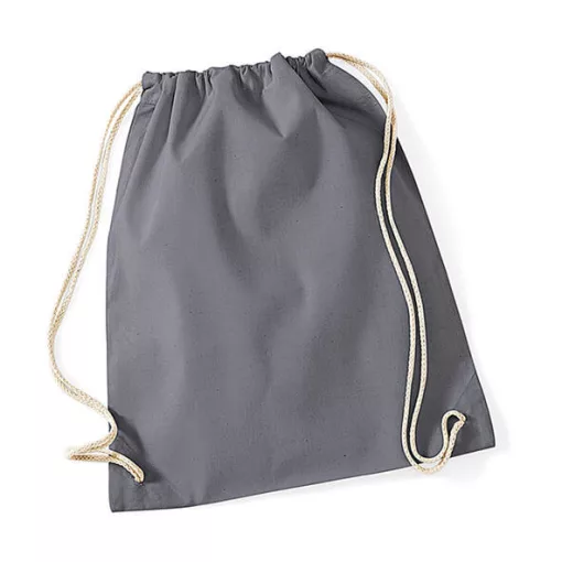 Tornazsák tornatáska  Hátizsák Westford Mill Cotton Gymsac   Grafitszürke   urespolo.hu
