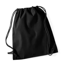 Tornazsák tornatáska  Hátizsák Westford Mill Cotton Gymsac   Fekete/fekete   urespolo.hu