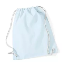 Tornazsák tornatáska  Hátizsák Westford Mill Cotton Gymsac   Pasztel Kék/Fehér   urespolo.hu