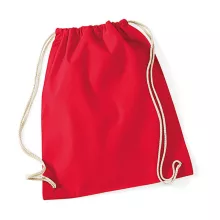 Tornazsák tornatáska  Hátizsák Westford Mill Cotton Gymsac   Piros   urespolo.hu