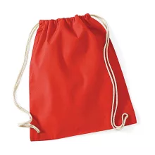 Tornazsák tornatáska  Hátizsák Westford Mill Cotton Gymsac   Élénkpiros   urespolo.hu