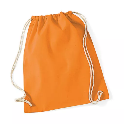 Tornazsák tornatáska  Hátizsák Westford Mill Cotton Gymsac   Narancssárga   urespolo.hu