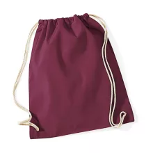 Tornazsák tornatáska  Hátizsák Westford Mill Cotton Gymsac   Burgundi vörös   urespolo.hu