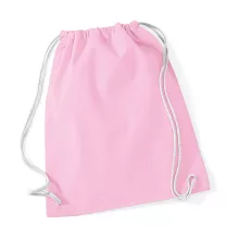Tornazsák tornatáska  Hátizsák Westford Mill Cotton Gymsac   Klasszikus Rózsaszín/Fehér   uresp