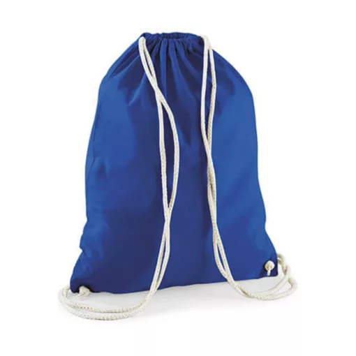 Tornazsák tornatáska  Hátizsák Westford Mill Cotton Gymsac   Klasszikus Rózsaszín/Fehér   uresp