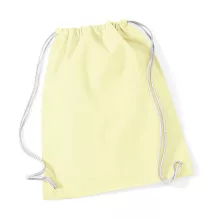 Tornazsák tornatáska  Hátizsák Westford Mill Cotton Gymsac   Pasztel Lemon/Fehér   urespolo.hu