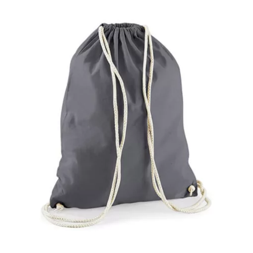 Tornazsák tornatáska  Hátizsák Westford Mill Cotton Gymsac   Pasztel Lemon/Fehér   urespolo.hu