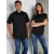 Férfi rövid ujjú Ing Kustom Kit Classic Fit Workforce Shirt S, Fekete