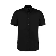 Férfi rövid ujjú Ing Kustom Kit Classic Fit Workforce Shirt M, Fekete