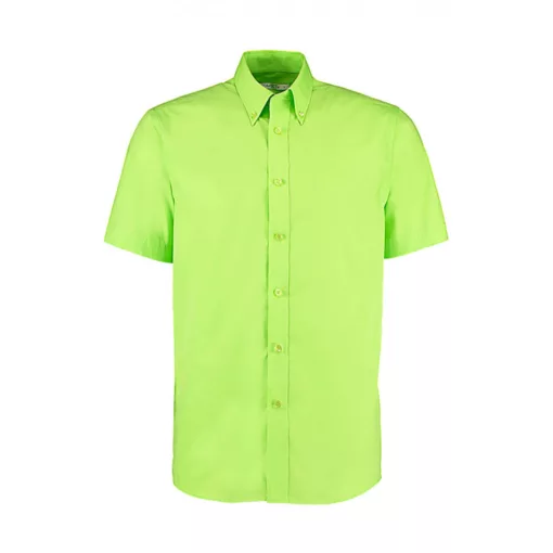 Férfi rövid ujjú Ing Kustom Kit Classic Fit Workforce Shirt S, Lime zöld