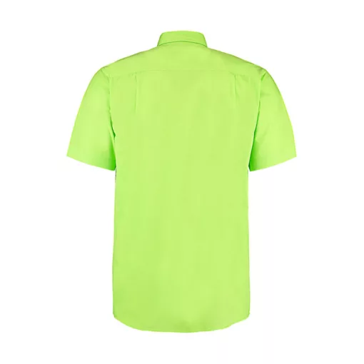 Férfi rövid ujjú Ing Kustom Kit Classic Fit Workforce Shirt M, Lime zöld