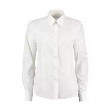 Női hosszú ujjú blúz Kustom Kit Women's Classic Fit Workforce Shirt 3XL, Fehér