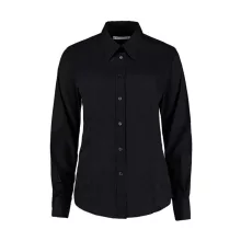 Női hosszú ujjú blúz Kustom Kit Women's Classic Fit Workforce Shirt 3XL, Fekete