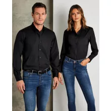 Női hosszú ujjú blúz Kustom Kit Women\'s Classic Fit Workforce Shirt 2XL, Lime zöld