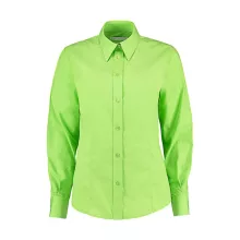 Női hosszú ujjú blúz Kustom Kit Women's Classic Fit Workforce Shirt 3XL, Lime zöld