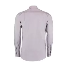Férfi hosszú ujjú Ing Kustom Kit Tailored Fit Premium Contrast Oxford Shirt S, Ezüstszürke/Szén