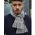 Uniszex sál Beechfield Classic Knitted Scarf Egy méret, Heather szürke