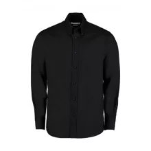 Férfi hosszú ujjú Ing Kustom Kit Tailored Fit Premium Oxford Shirt S, Fekete