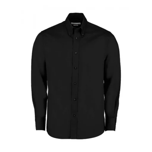 Férfi hosszú ujjú Ing Kustom Kit Tailored Fit Premium Oxford Shirt S, Fekete