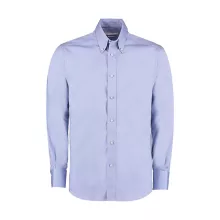 Férfi hosszú ujjú Ing Kustom Kit Tailored Fit Premium Oxford Shirt M, Világos kék