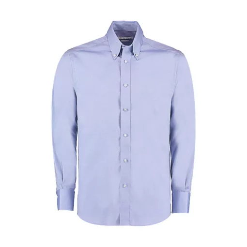 Férfi hosszú ujjú Ing Kustom Kit Tailored Fit Premium Oxford Shirt XL, Világos kék