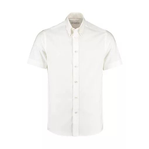 Férfi rövid ujjú Ing Kustom Kit Tailored Fit Premium Oxford Shirt SSL XL, Fehér