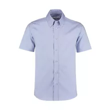 Férfi rövid ujjú Ing Kustom Kit Tailored Fit Premium Oxford Shirt SSL S, Világos kék