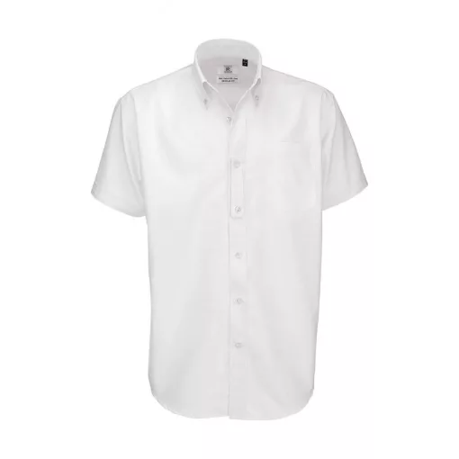 Férfi rövid ujjú Ing B and C Oxford SSL/men Shirt 3XL, Fehér