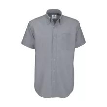 Férfi rövid ujjú Ing B and C Oxford SSL/men Shirt 2XL, Silver Moon