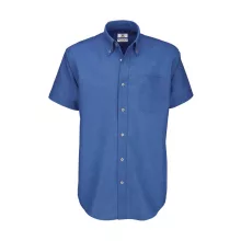 Férfi rövid ujjú Ing B and C Oxford SSL/men Shirt XL, kék Chip