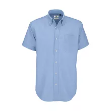 Férfi rövid ujjú Ing B and C Oxford SSL/men Shirt S, Oxford kék